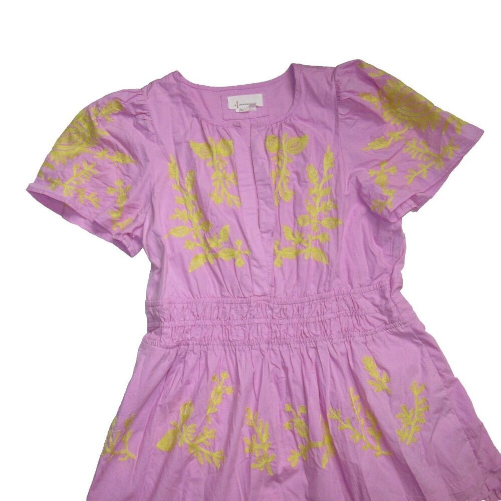 NWT Anthropologie Maeve Somerset Maxi in Pink Embroidered Edition Dress MP - Picture 7 of 11